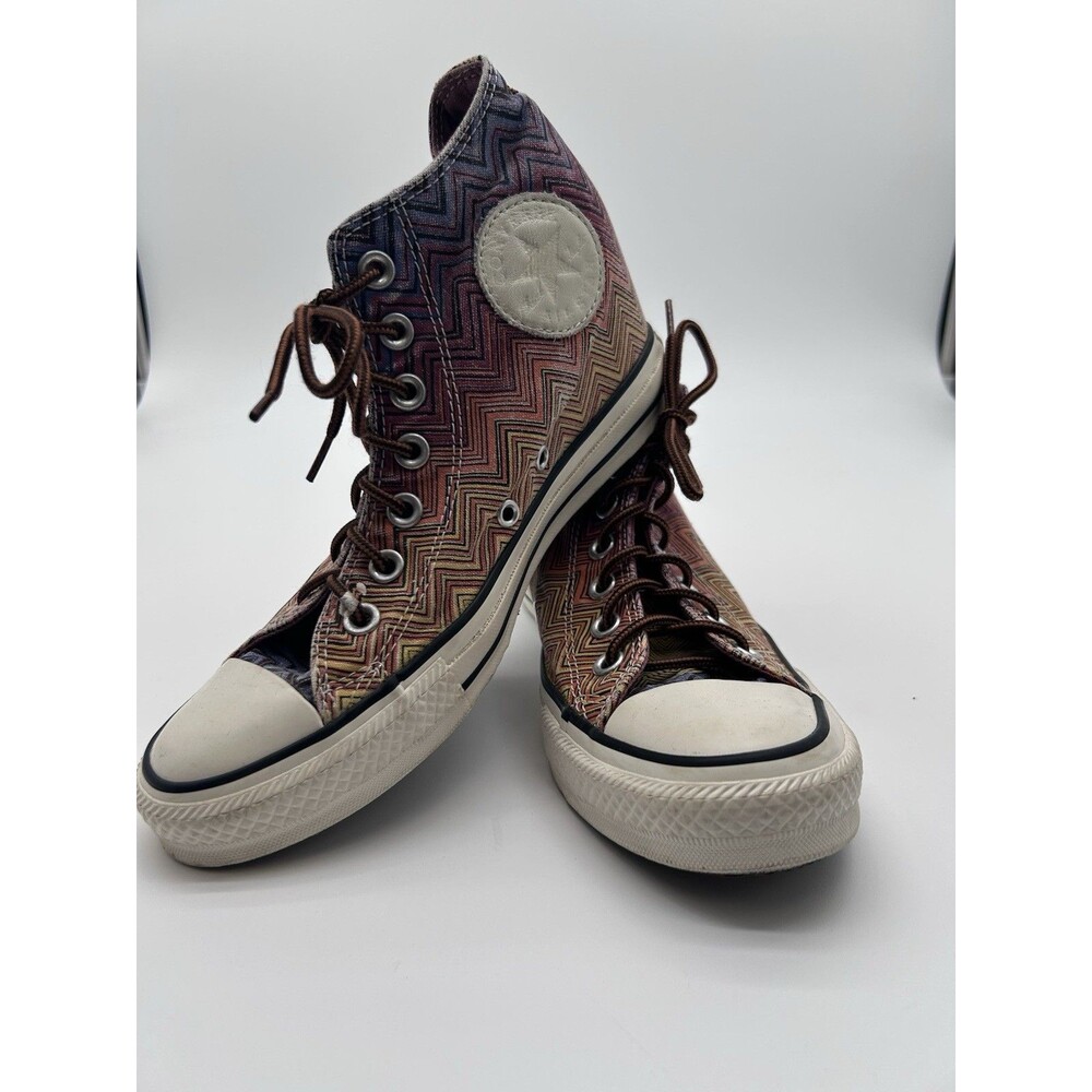 Converse Chuck Taylor x Missoni Chevron Lux Hidden Wedge Hi Top Shoes Size 8
